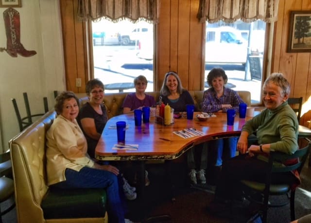 Ida Tolmie, Kristine Frey, Sharyn Close, Barbara Young, Terry Sheldon, and Renate Gyuro.
