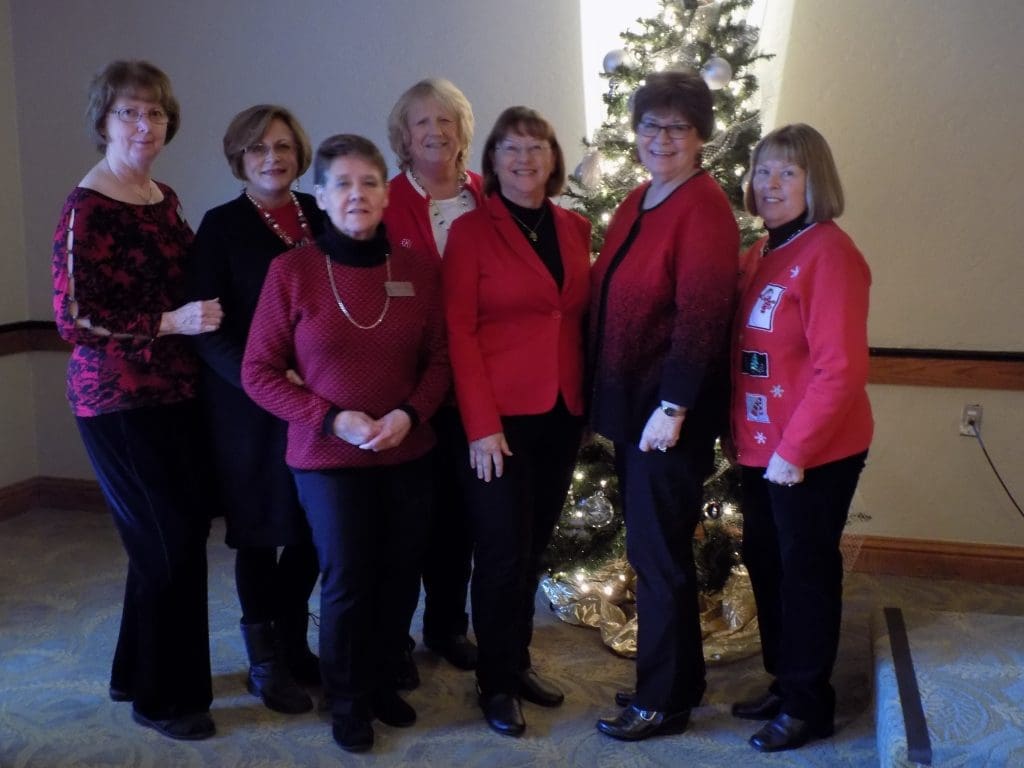 A colorful group of ladies.