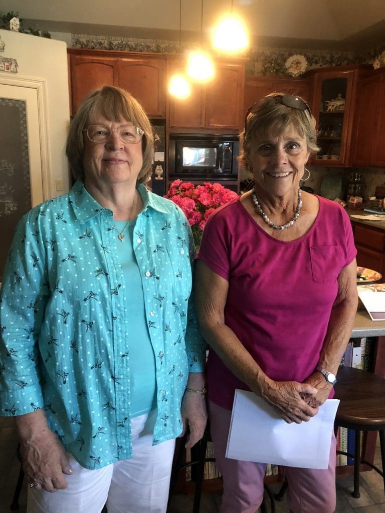 Janice Kabel and Joan Devlin- our amazing co-hostesses