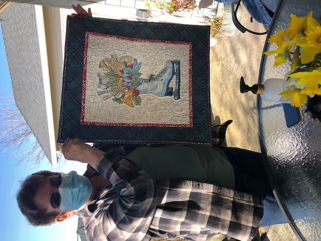 Rosenelle's embroidered wall hanging