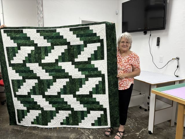 Jenny's quilt for her son.