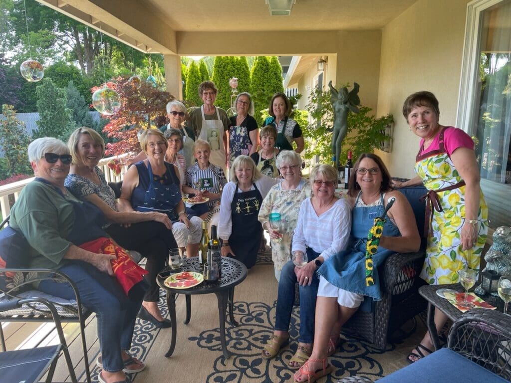 Sip &amp; Dippers enjoying Felker's pato